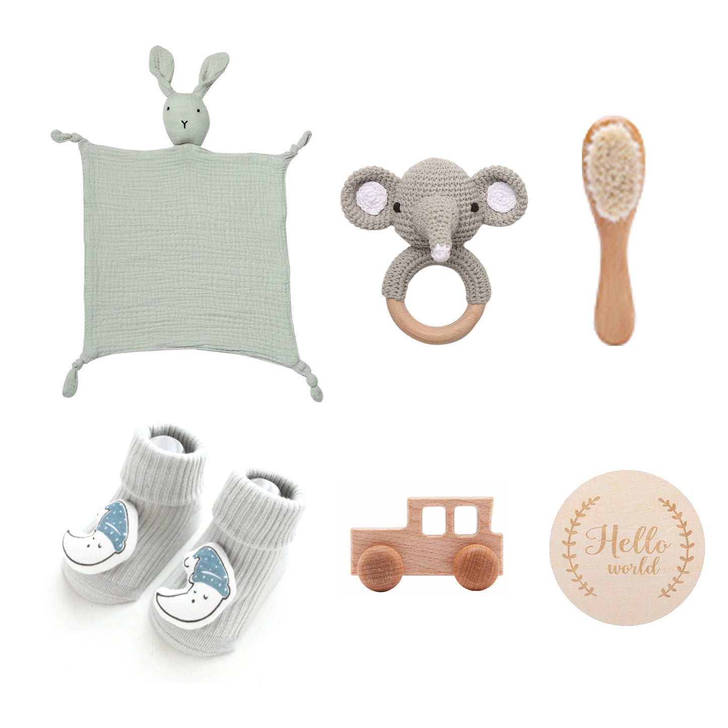 Comfort Rattle Rabbit Bath Towel Gift Set