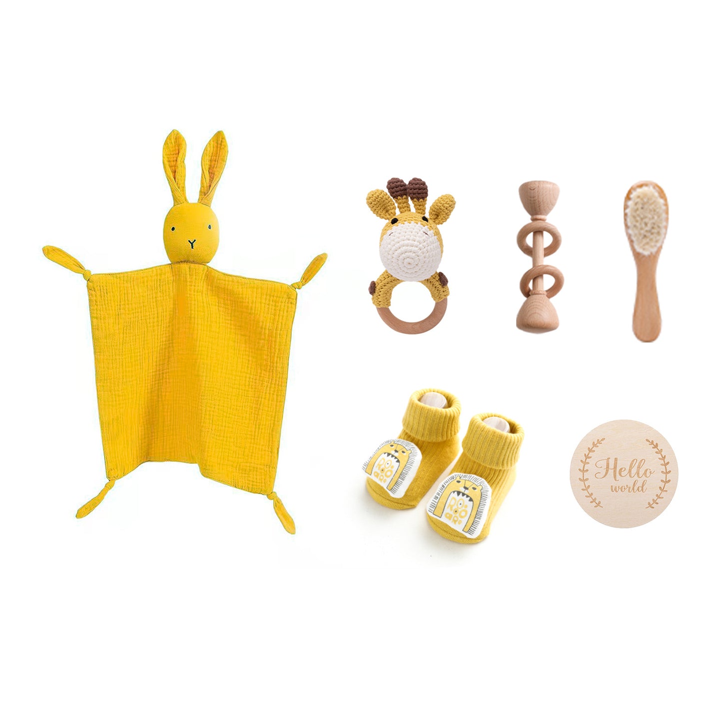Comfort Rattle Rabbit Bath Towel Gift Set