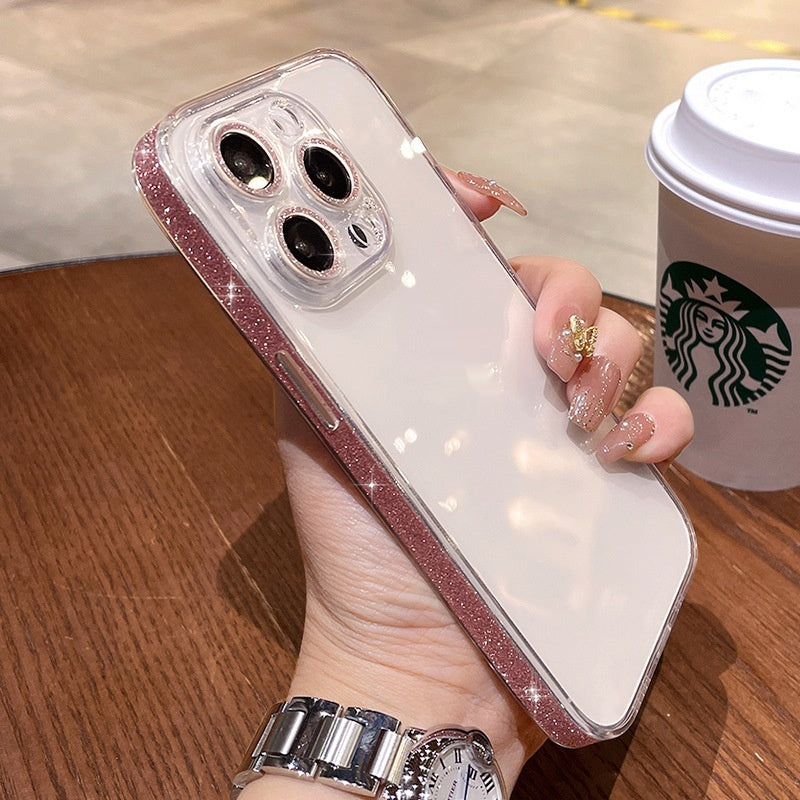 Starry Glitter For 14promax Phone Case Transparent