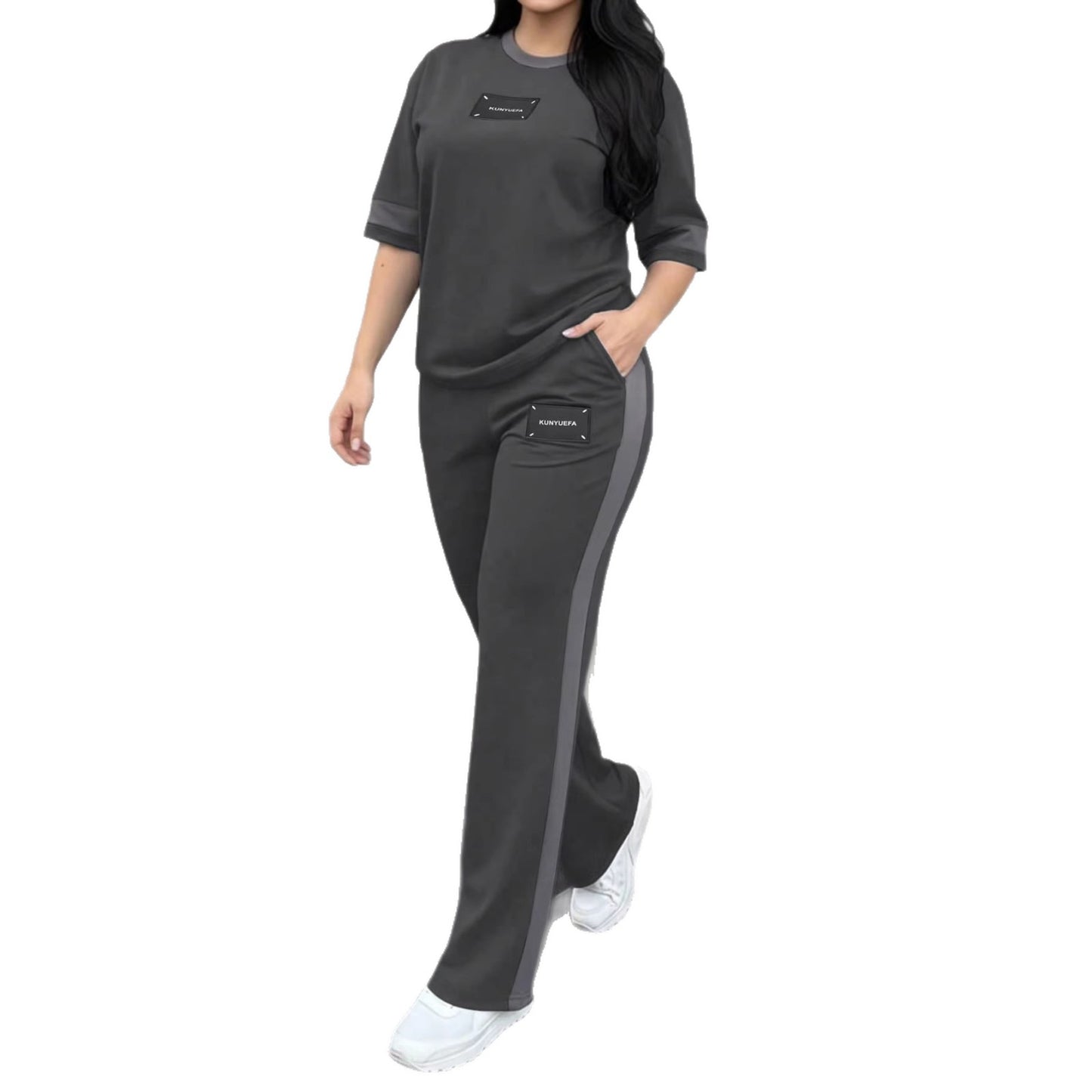 SpringSummer  Two-Piece Set With Short Sleeves
