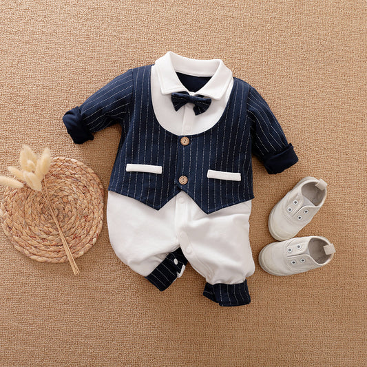Jumpsuit Spring And Autumn Models Foreign Trade Gentleman Baby Clothes
