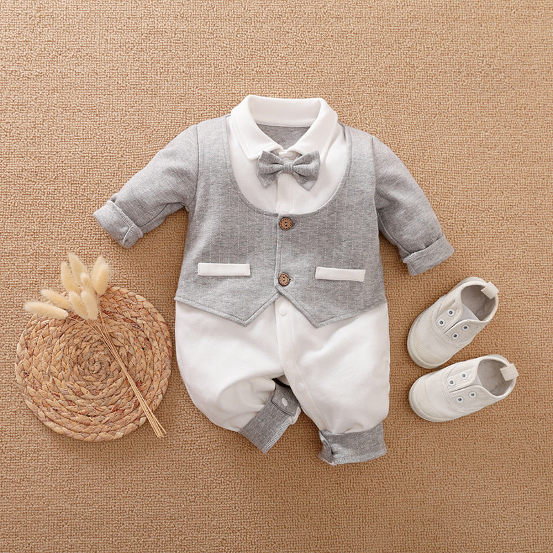 Jumpsuit Spring And Autumn Models Foreign Trade Gentleman Baby Clothes