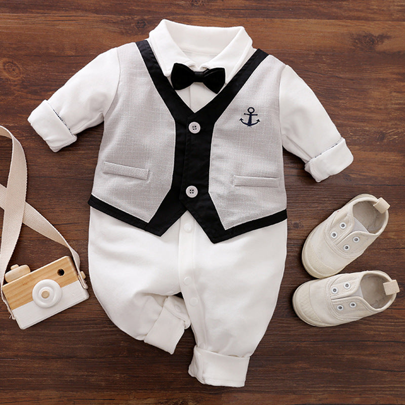 Jumpsuit Spring And Autumn Models Foreign Trade Gentleman Baby Clothes
