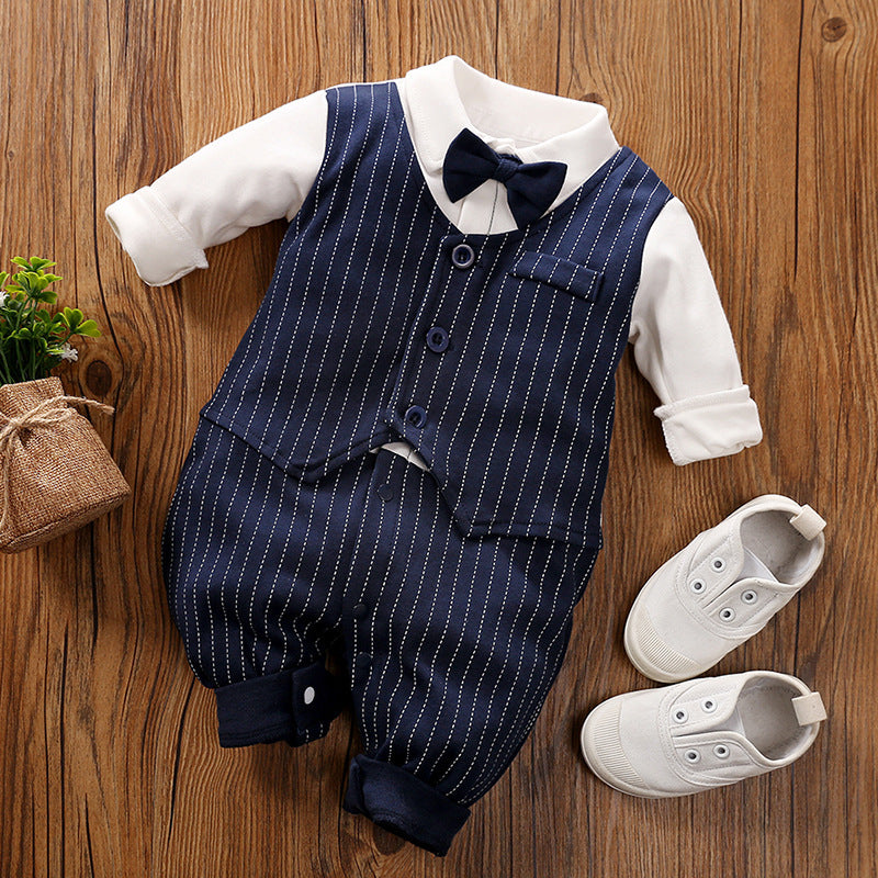 Jumpsuit Spring And Autumn Models Foreign Trade Gentleman Baby Clothes