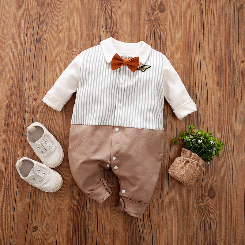 Jumpsuit Spring And Autumn Models Foreign Trade Gentleman Baby Clothes