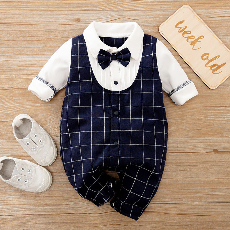 Jumpsuit Spring And Autumn Models Foreign Trade Gentleman Baby Clothes
