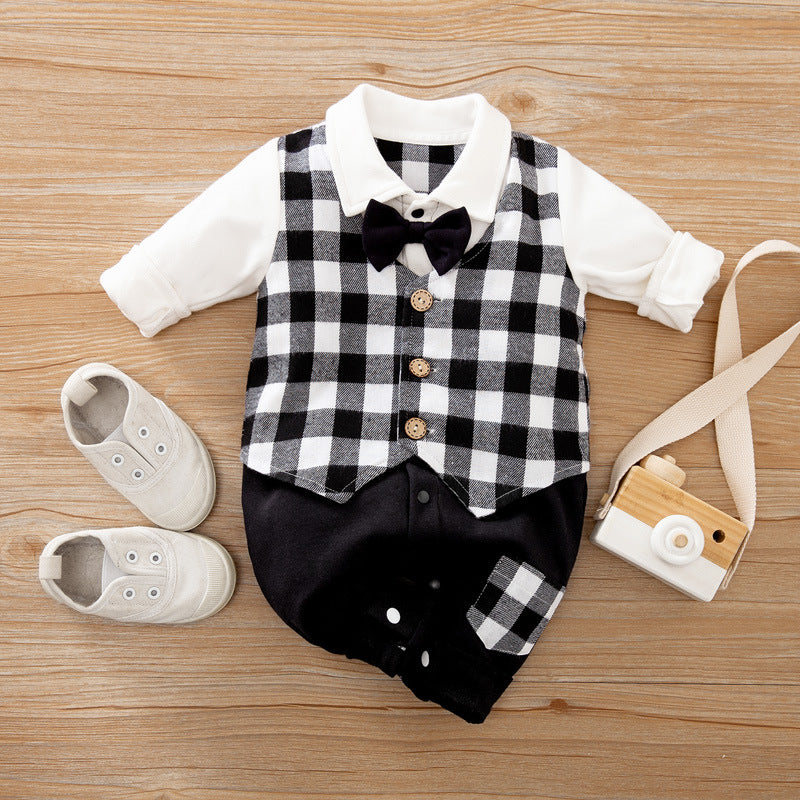 Jumpsuit Spring And Autumn Models Foreign Trade Gentleman Baby Clothes