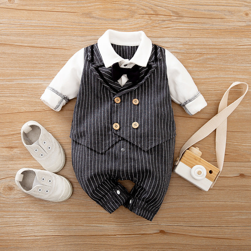 Jumpsuit Spring And Autumn Models Foreign Trade Gentleman Baby Clothes