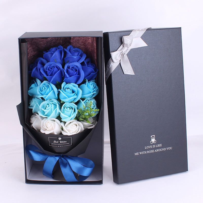 Premium Rose Gift Box – Luxury Soap Flower Bouquet with Elegant Packaging for Women