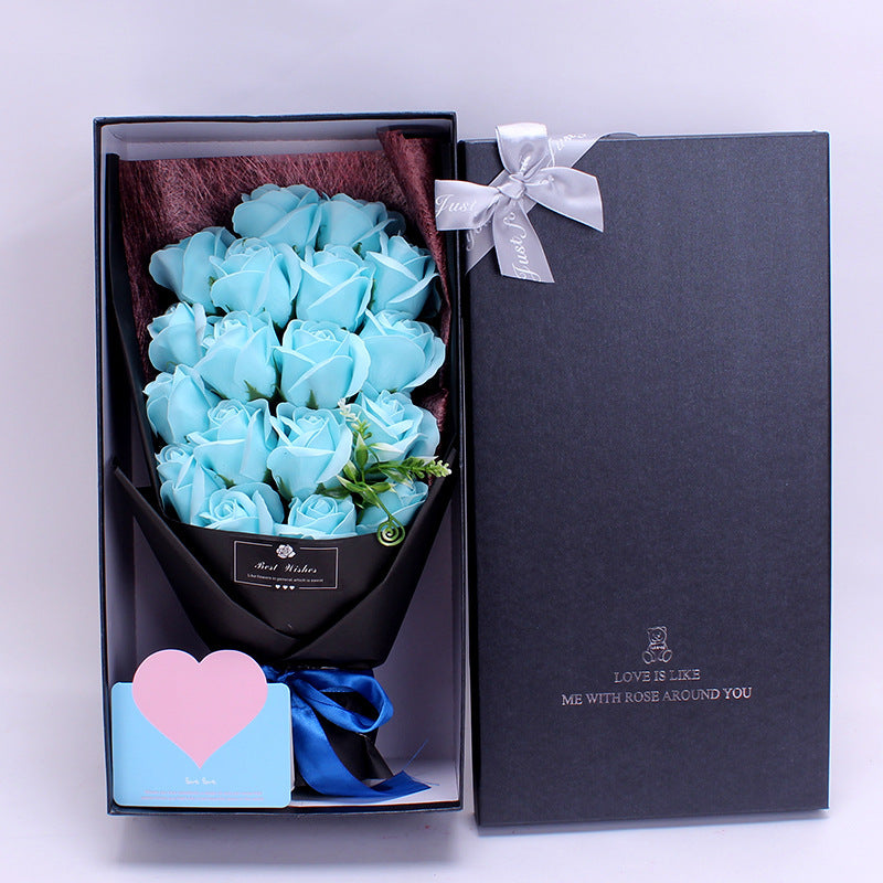 Premium Rose Gift Box – Luxury Soap Flower Bouquet with Elegant Packaging for Women
