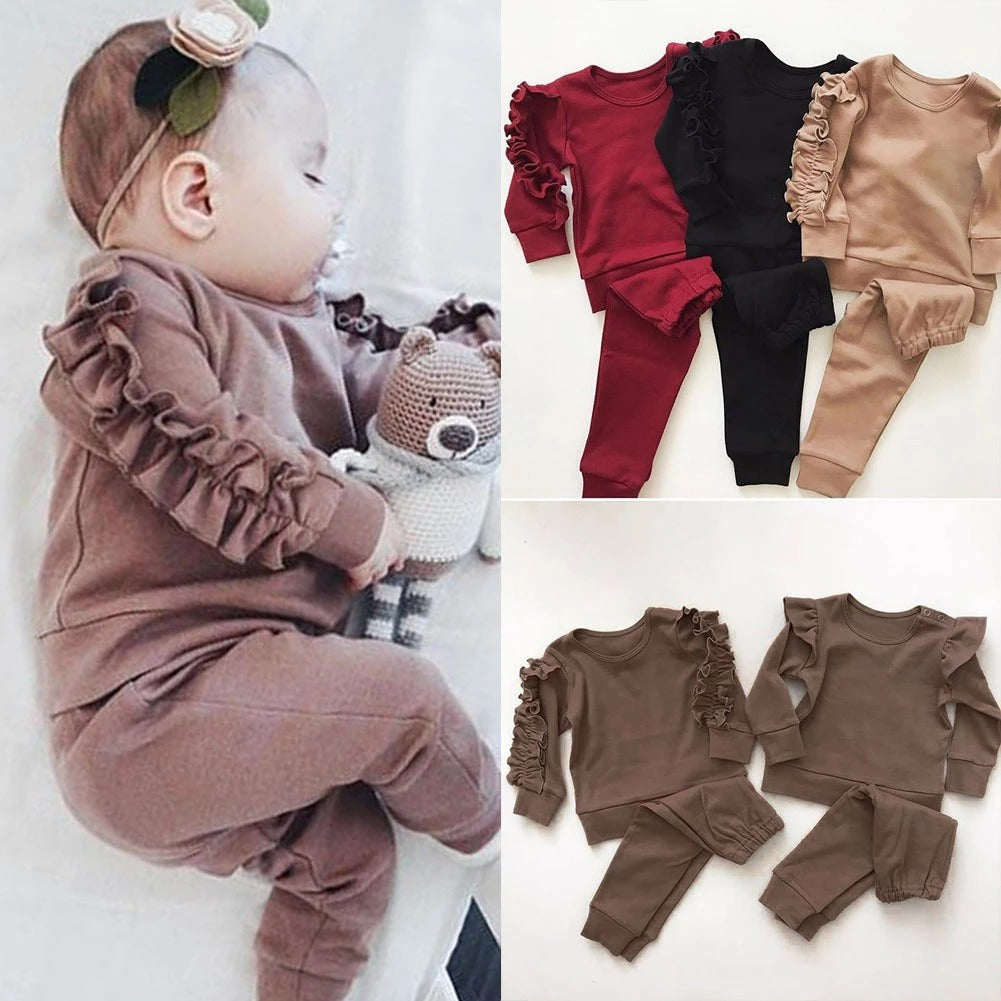 Newborn Baby Boys Girls 2Pcs Outfits Set