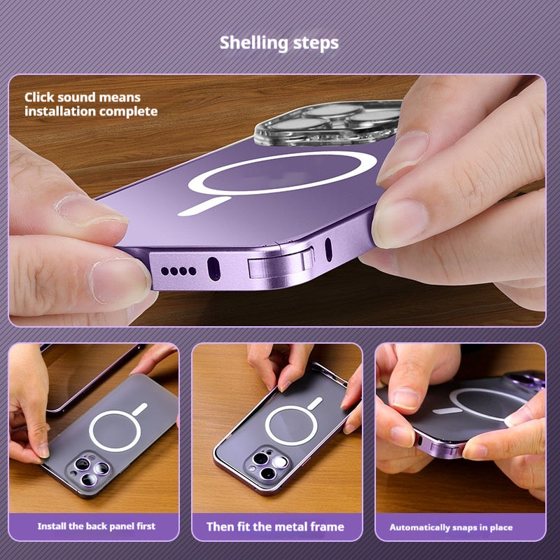 iPhone Applicable 17 Metal Frame  Magnetic Cover