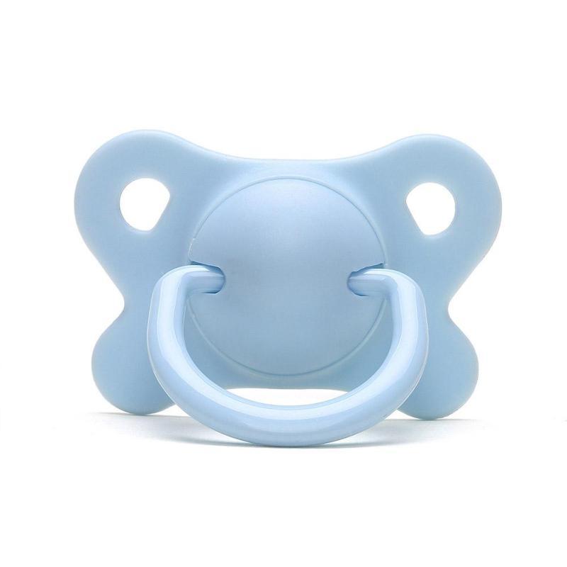 TOP Quality Pacifier Sleeping Baby Pacifier Newborn Silicone Pacifier Super Soft Flat Head