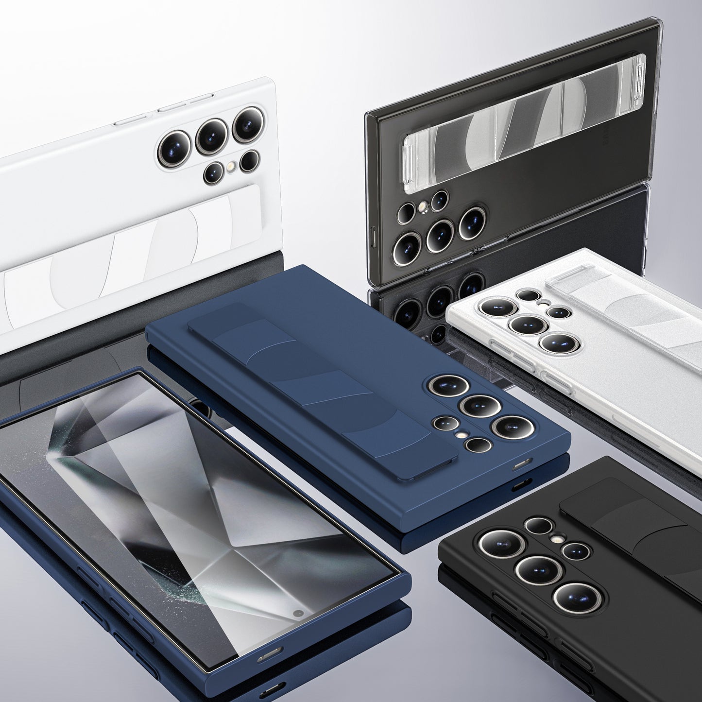 All-in-one Transparent Frosted Case A54 Cover