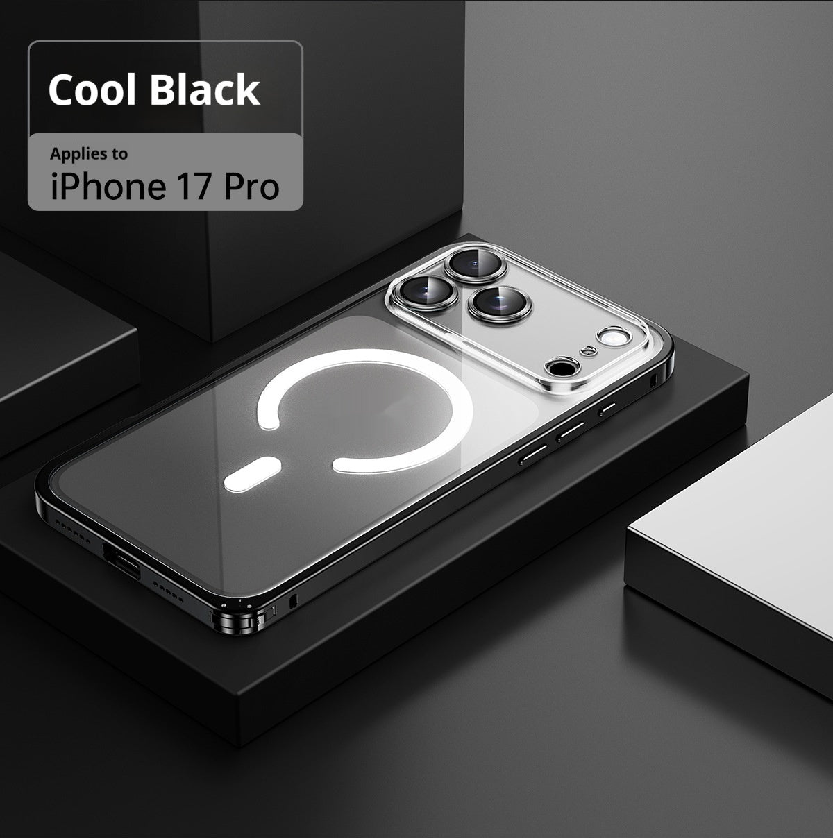 iPhone Applicable 17 Metal Frame  Magnetic Cover