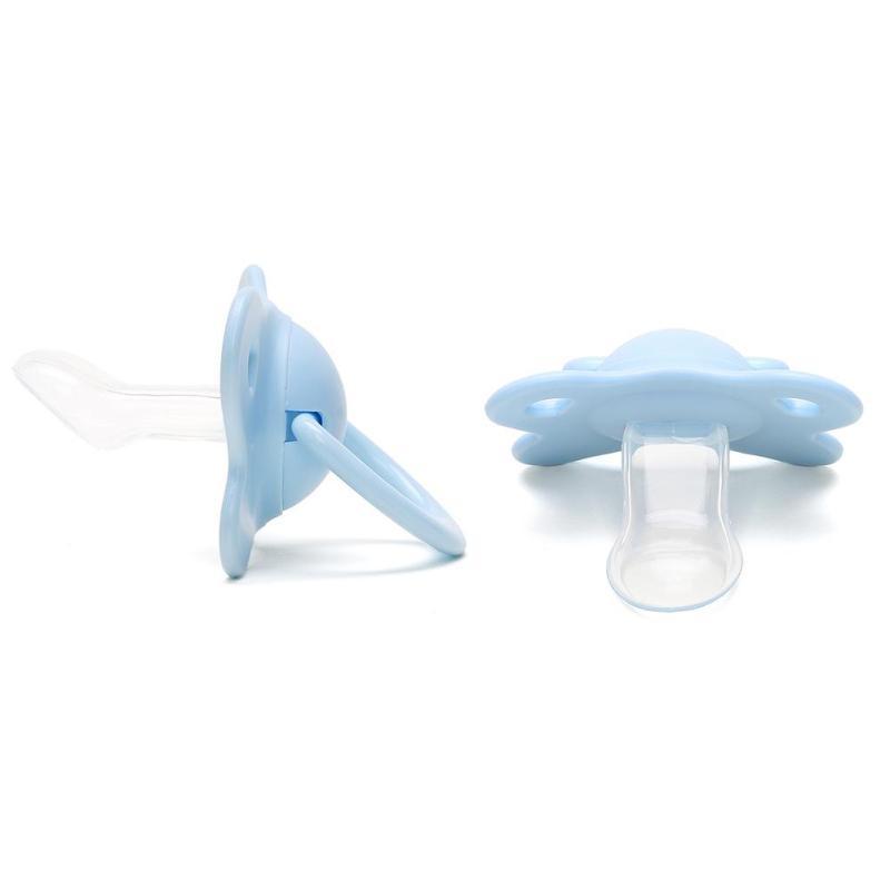 TOP Quality Pacifier Sleeping Baby Pacifier Newborn Silicone Pacifier Super Soft Flat Head