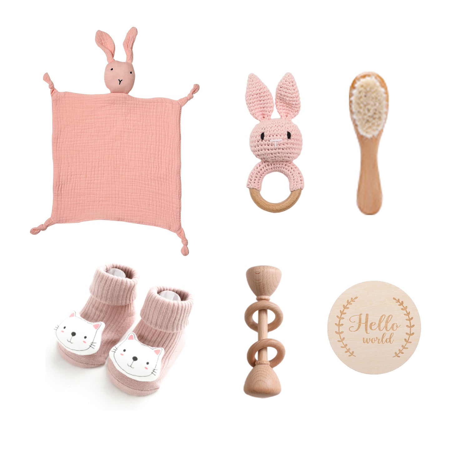 Comfort Rattle Rabbit Bath Towel Gift Set