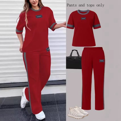 SpringSummer  Two-Piece Set With Short Sleeves