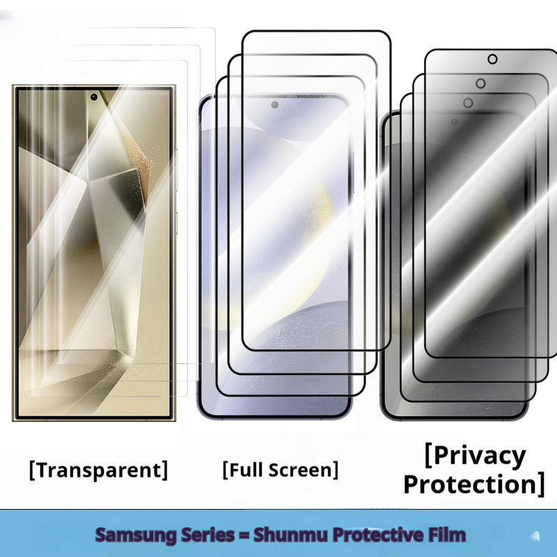 Anti-peep Full-screen Unlockable Electroplated HD Glass Screen Protector