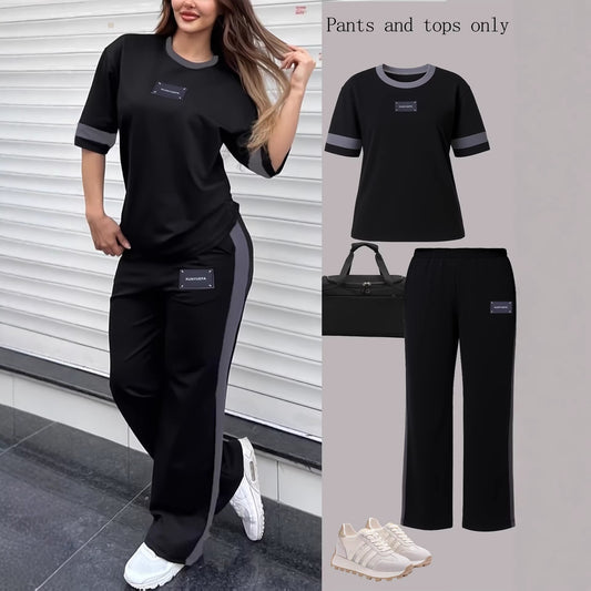 SpringSummer  Two-Piece Set With Short Sleeves