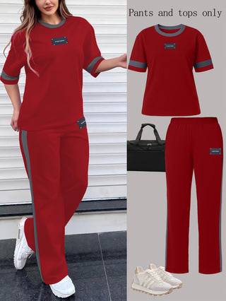 SpringSummer  Two-Piece Set With Short Sleeves