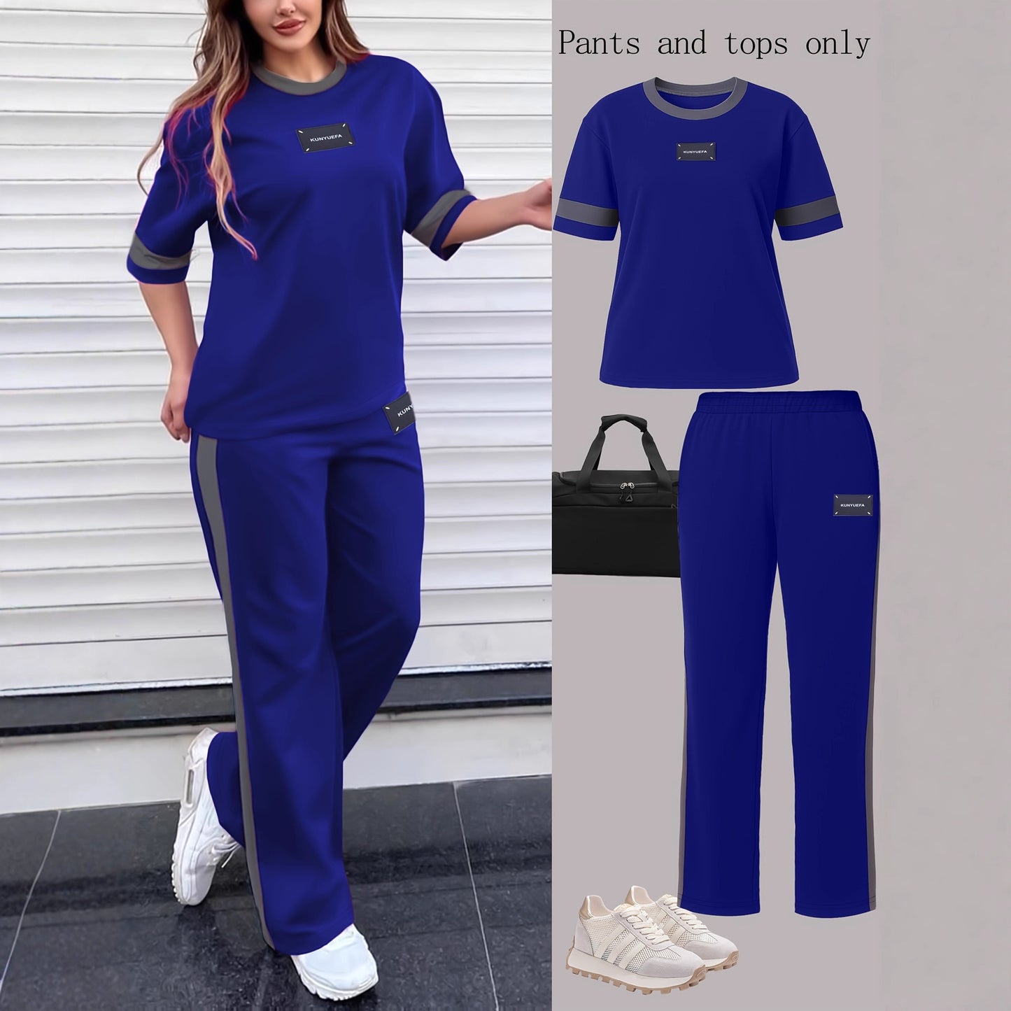 SpringSummer  Two-Piece Set With Short Sleeves