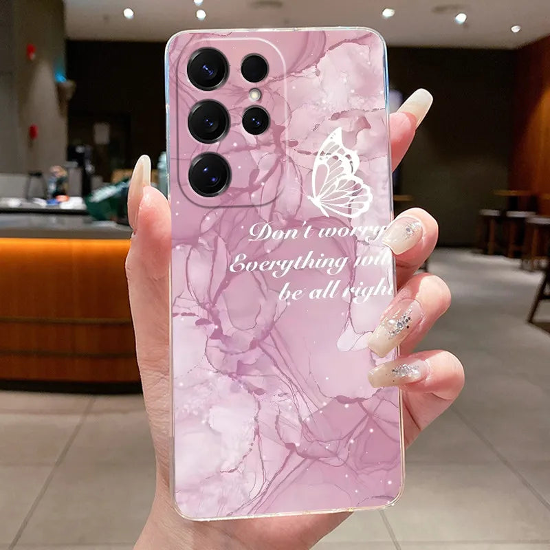 New Hot Samsung Galaxy S26 Ultra S26 edge S 26 Plus Cover Luxury Pretty Butterfly
