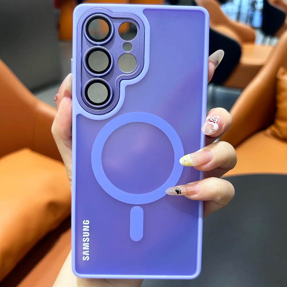 Samsung S26 S25 S24 S23 S22 Ultra Plus FE Edge Translucent Lens Protection Cover