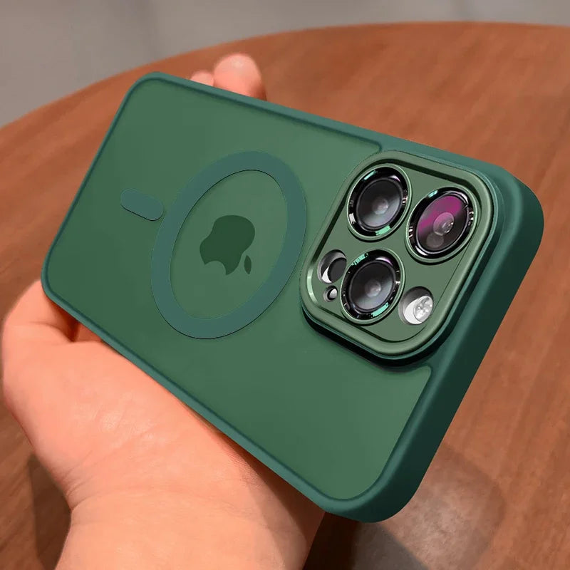 iPhone Magnetic Luxury Matte Shockproof for 16 15 14 13 12 17 Pro Max Plus