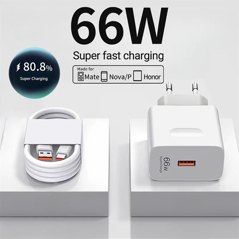 6A 66W Super Fast Charger Type C Cable