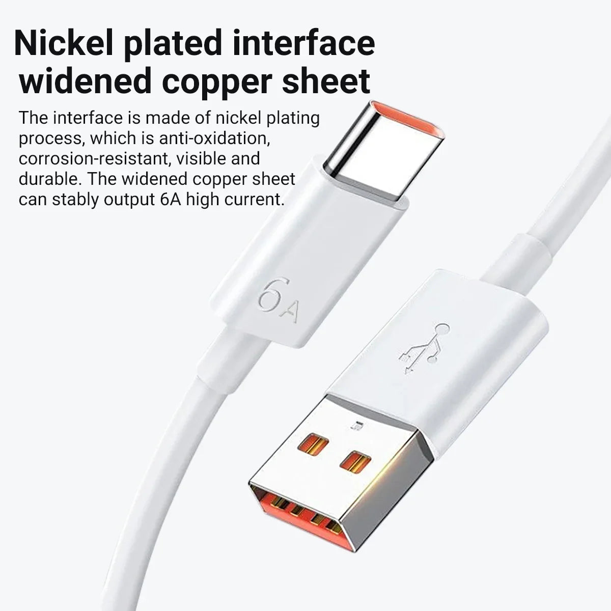 6A 66W Super Fast Charger Type C Cable