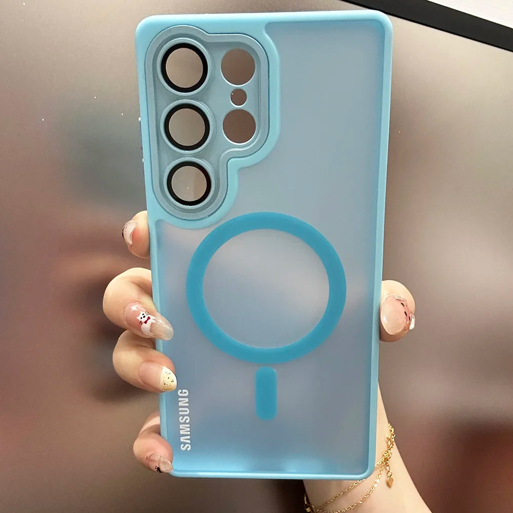 Samsung S26 S25 S24 S23 S22 Ultra Plus FE Edge Translucent Lens Protection Cover