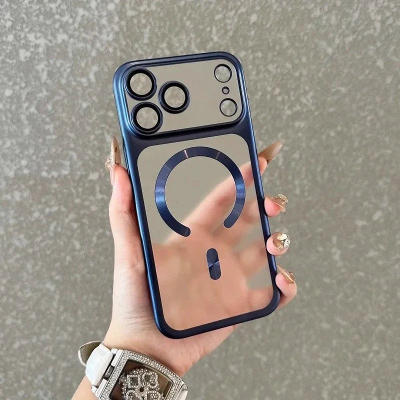 Luxury Matte Magsafe IPhone 17 Air 16 15 Pro Max Plus 17Air 17Pro Magnetic Bumper Back Cases Cover