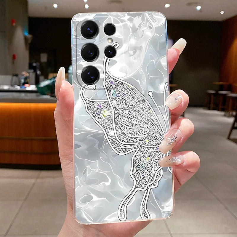 New Hot Samsung Galaxy S26 Ultra S26 edge S 26 Plus Cover Luxury Pretty Butterfly