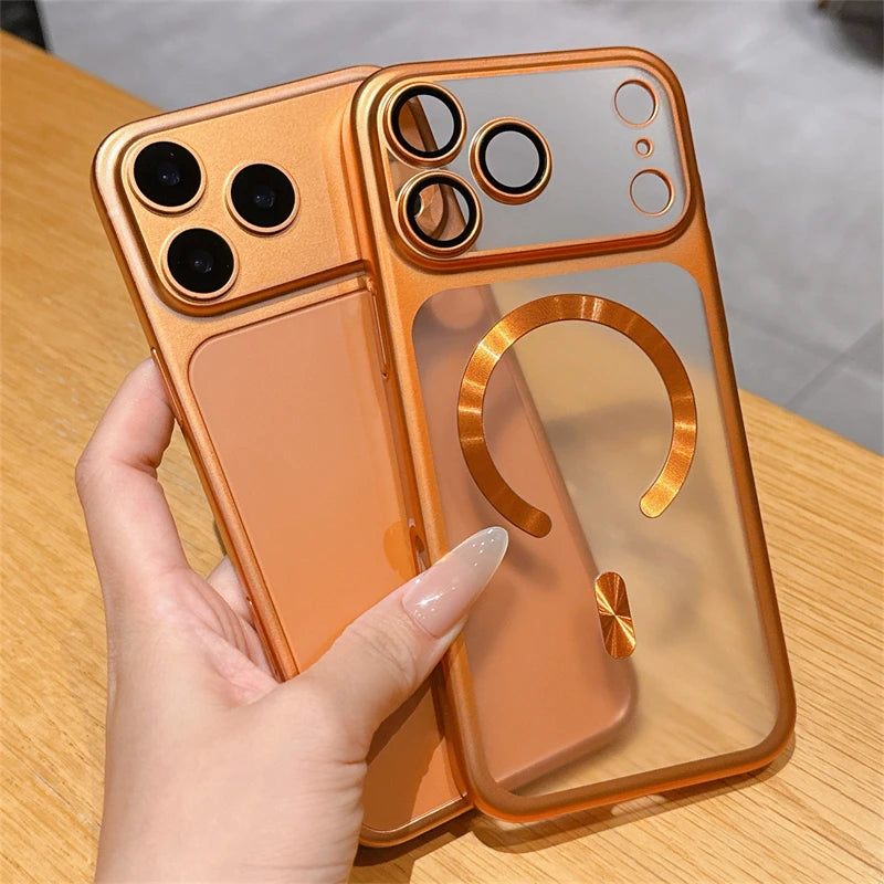 Luxury Matte Magsafe IPhone 17 Air 16 15 Pro Max Plus 17Air 17Pro Magnetic Bumper Back Cases Cover
