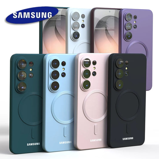 Magnetic Samsug S26 S25 S24 S23 Ultra FE S22 Plus A56 A55 A17 Shockproof Cover for MagSafe Protection Cover