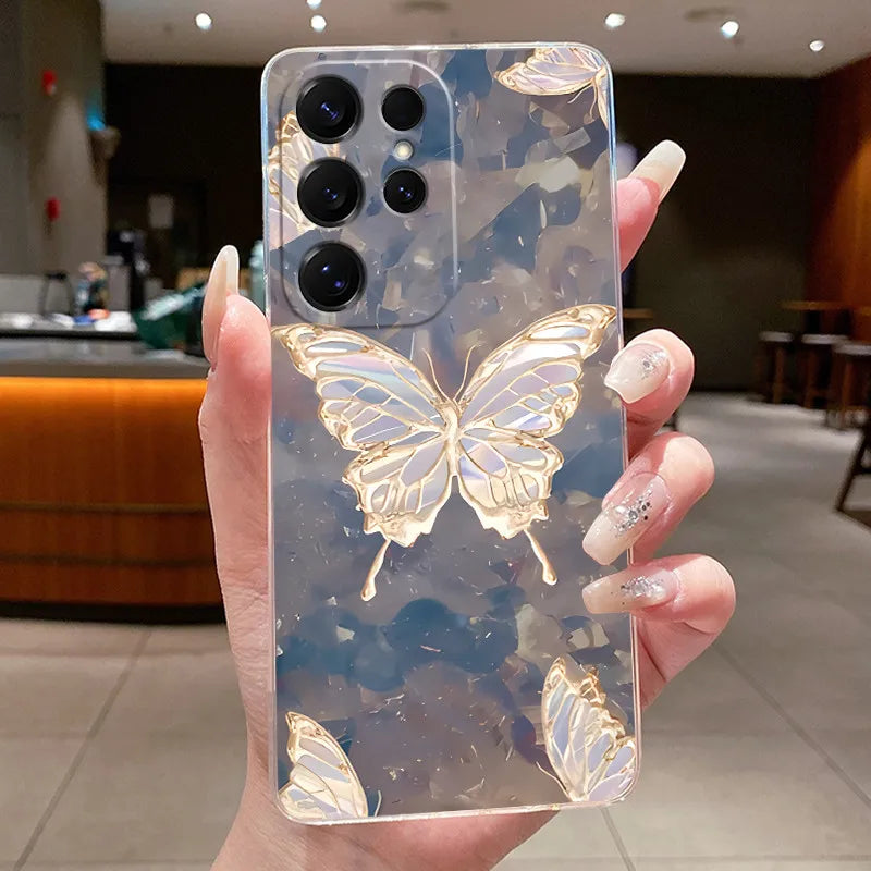 New Hot Samsung Galaxy S26 Ultra S26 edge S 26 Plus Cover Luxury Pretty Butterfly