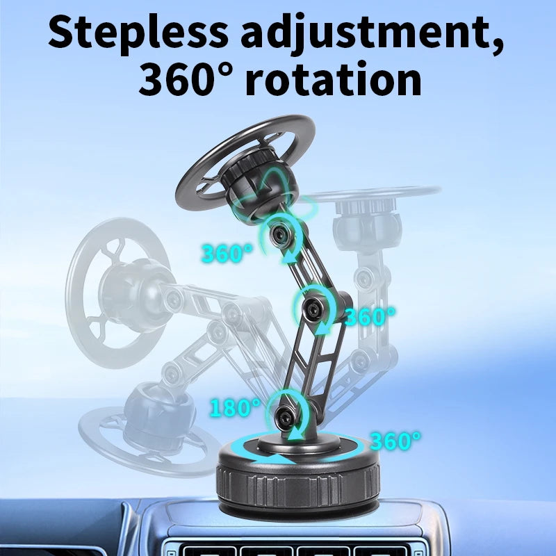 Phone Holder With Vacuum Magnetic  360°