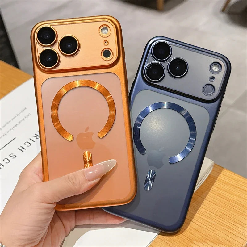 Luxury Matte Magsafe IPhone 17 Air 16 15 Pro Max Plus 17Air 17Pro Magnetic Bumper Back Cases Cover