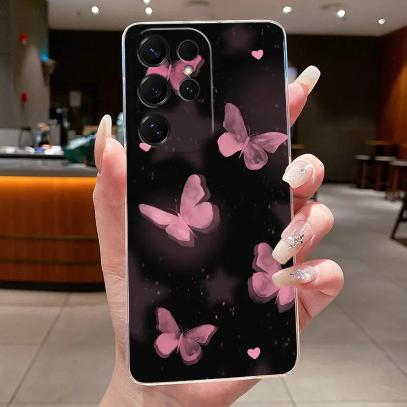 New Hot Samsung Galaxy S26 Ultra S26 edge S 26 Plus Cover Luxury Pretty Butterfly