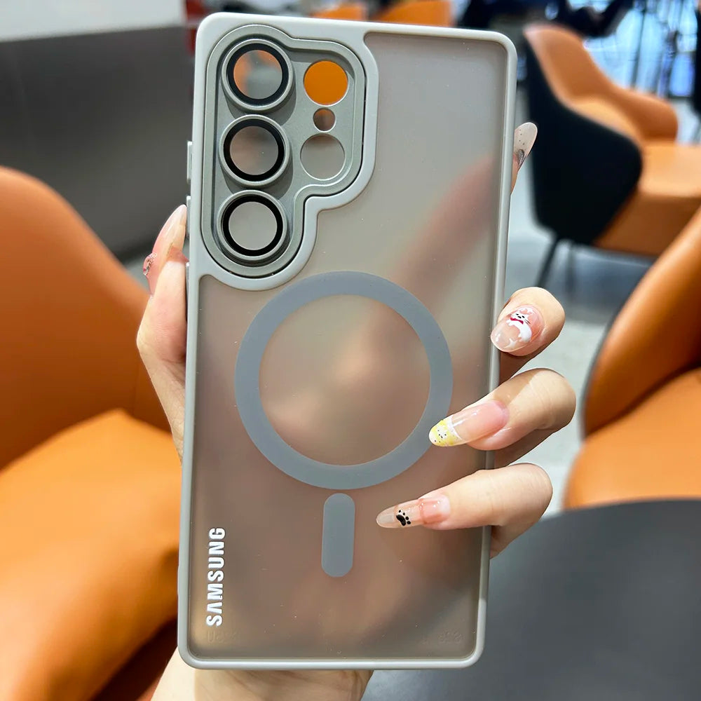 Samsung S26 S25 S24 S23 S22 Ultra Plus FE Edge Translucent Lens Protection Cover