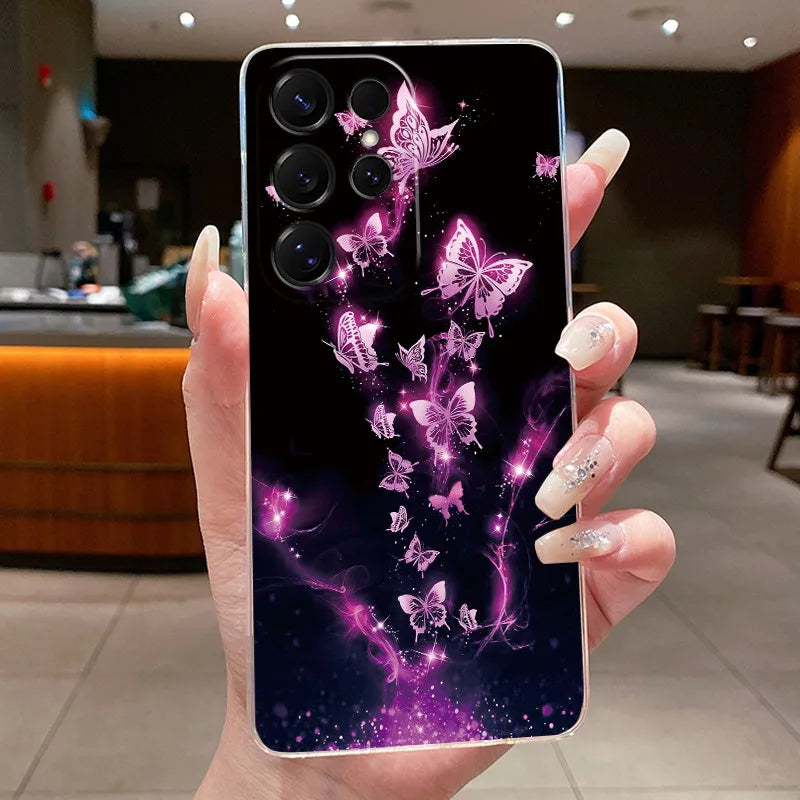 New Hot Samsung Galaxy S26 Ultra S26 edge S 26 Plus Cover Luxury Pretty Butterfly