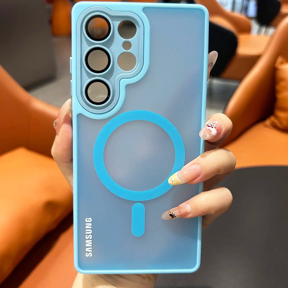 Samsung S26 S25 S24 S23 S22 Ultra Plus FE Edge Translucent Lens Protection Cover