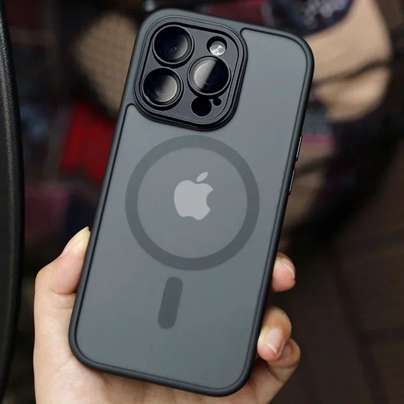iPhone Magnetic Luxury Matte Shockproof for 16 15 14 13 12 17 Pro Max Plus