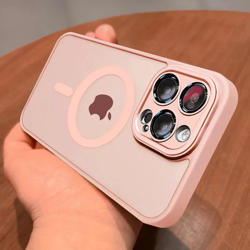 iPhone Magnetic Luxury Matte Shockproof for 16 15 14 13 12 17 Pro Max Plus