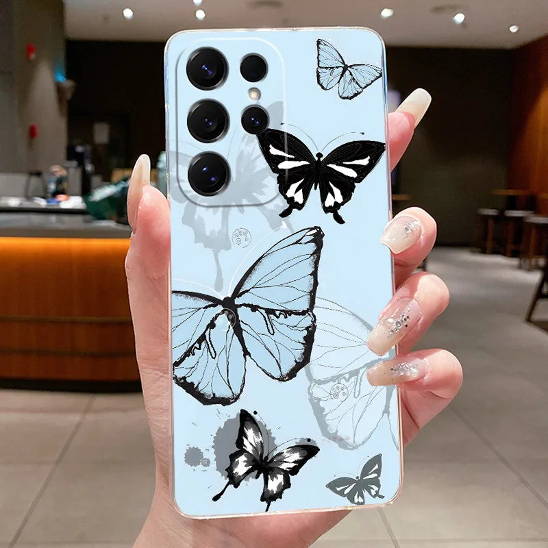 New Hot Samsung Galaxy S26 Ultra S26 edge S 26 Plus Cover Luxury Pretty Butterfly