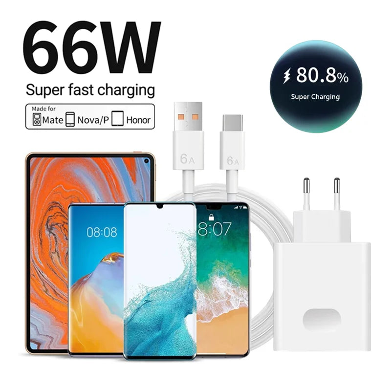 6A 66W Super Fast Charger Type C Cable