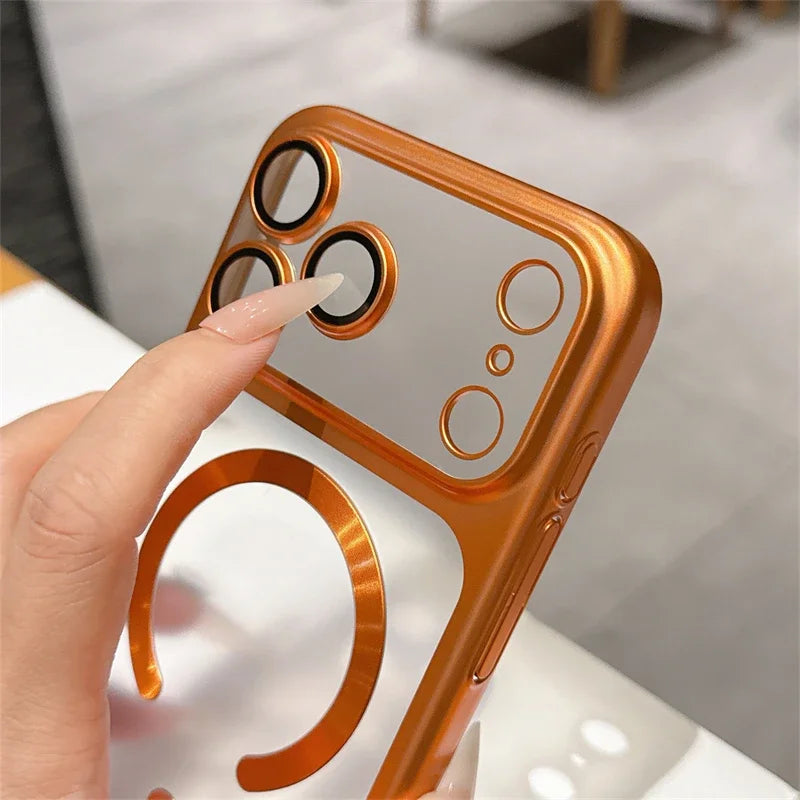 Luxury Matte Magsafe IPhone 17 Air 16 15 Pro Max Plus 17Air 17Pro Magnetic Bumper Back Cases Cover