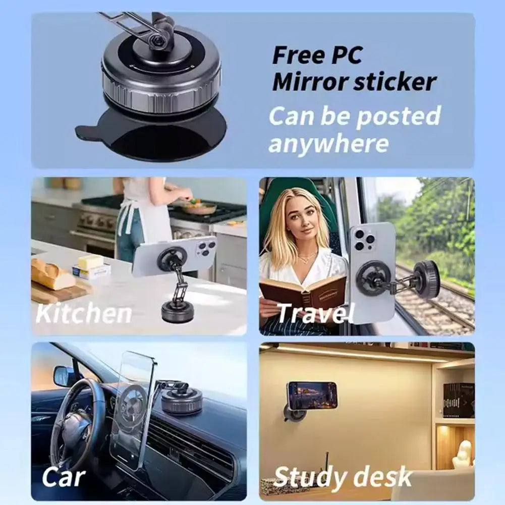 Phone Holder With Vacuum Magnetic  360°
