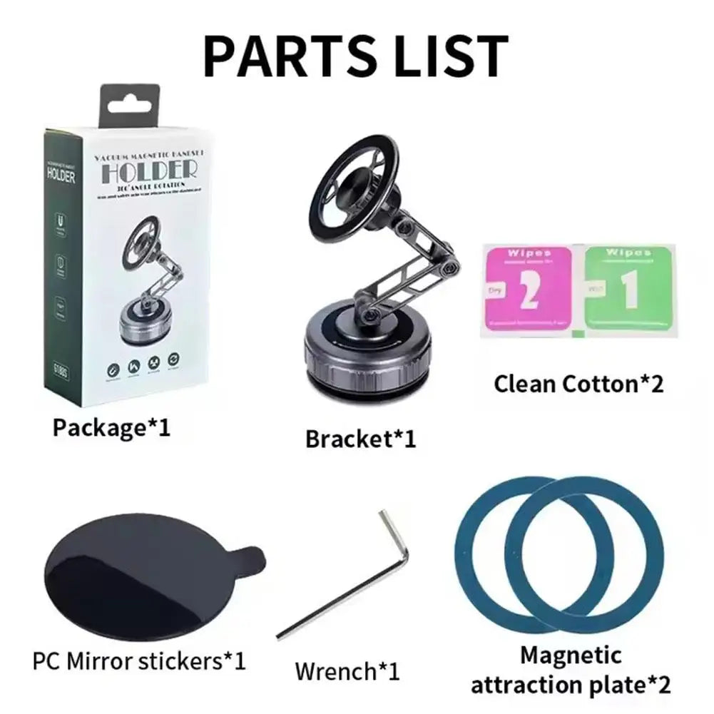 Phone Holder With Vacuum Magnetic  360°